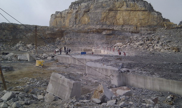 Wooden Grey Marble Quarry