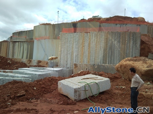 Butterfly Yellow Granite Quarry