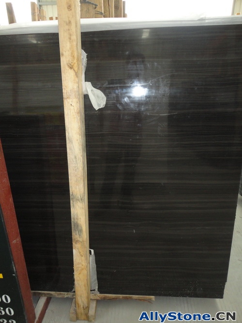 Wooden Black Marble Slabs